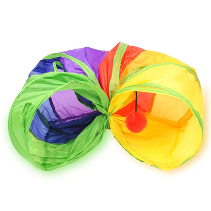 Collapsible Interactive Cat Play Tunnel
