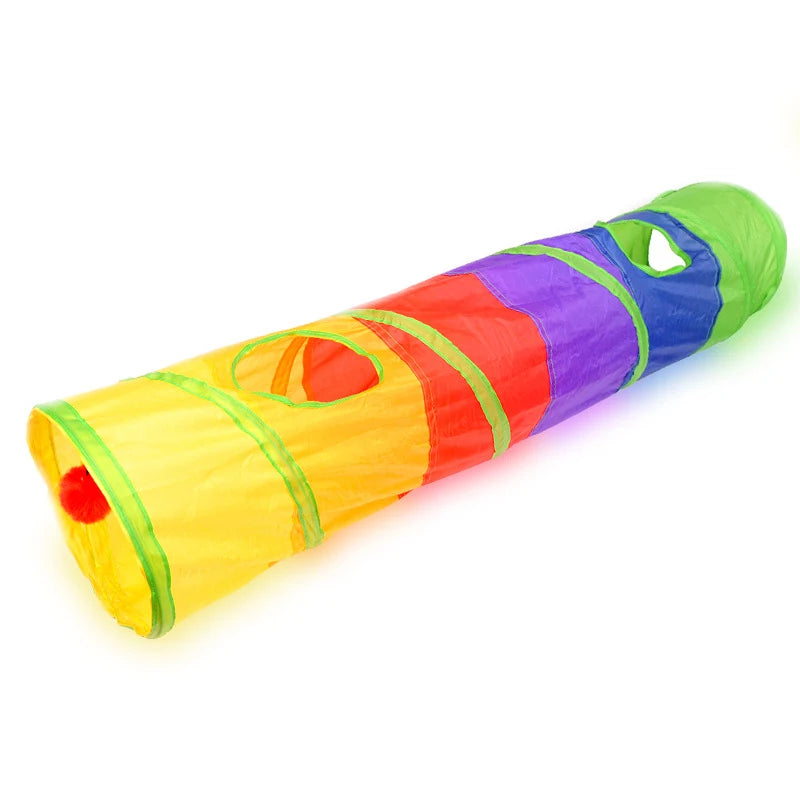 Collapsible Interactive Cat Play Tunnel