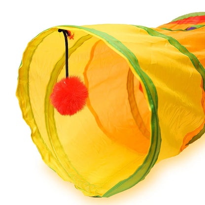 Collapsible Interactive Cat Play Tunnel