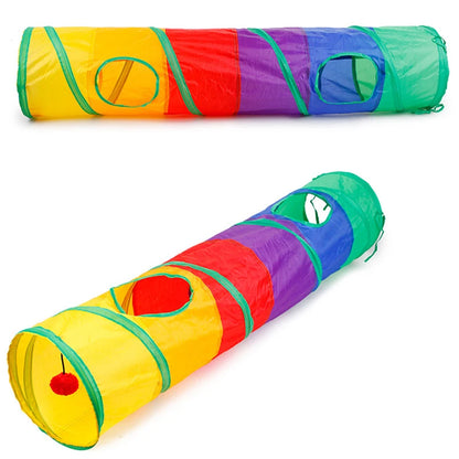 Collapsible Interactive Cat Play Tunnel