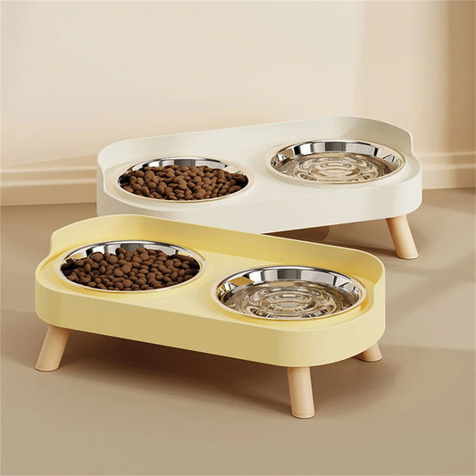 "Dopamine Pet" Colourful Double Feeder