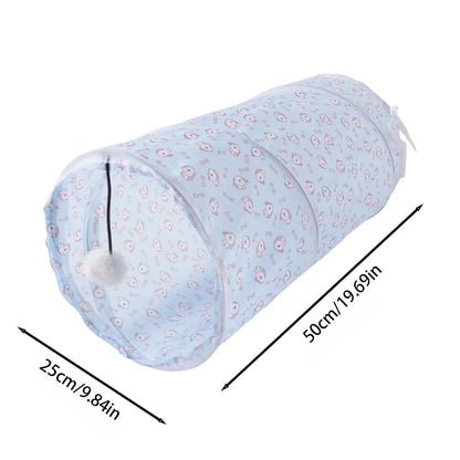 Collapsible Interactive Cat Play Tunnel