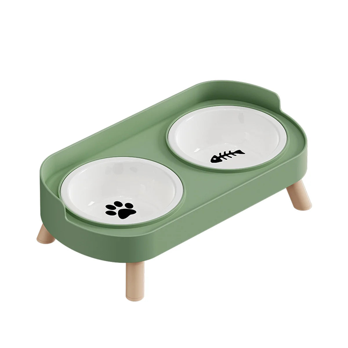 "Dopamine Pet" Colourful Double Feeder