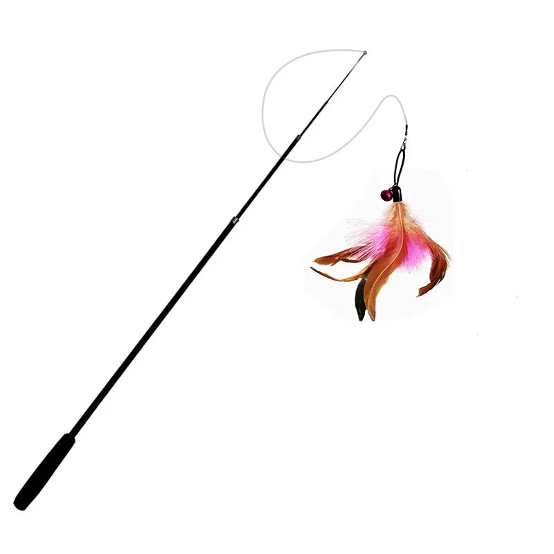 Telescopic Interactive Cat Teaser Wand (1.8m)