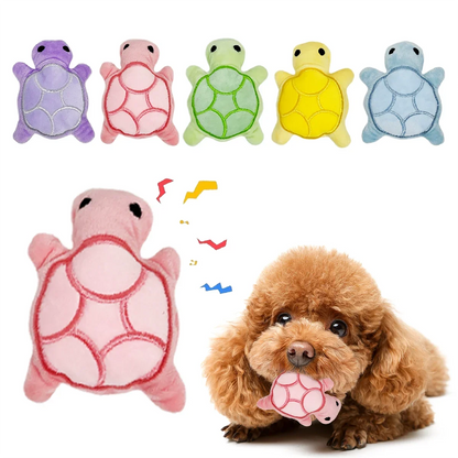 Mini Plush Turtle Puppy Teether