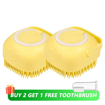2-in-1 Bath Brush with Shampoo Dispenser