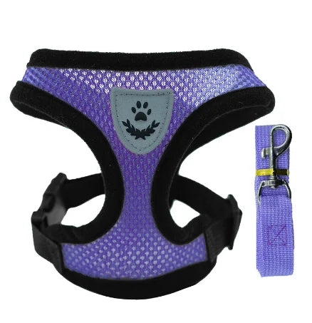 No-Pull Soft Mesh Pet Harness & Lead