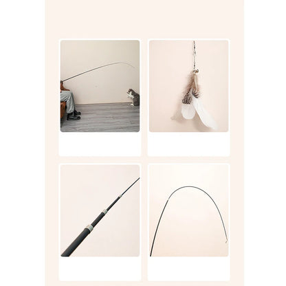 Telescopic Interactive Cat Teaser Wand (1.8m)