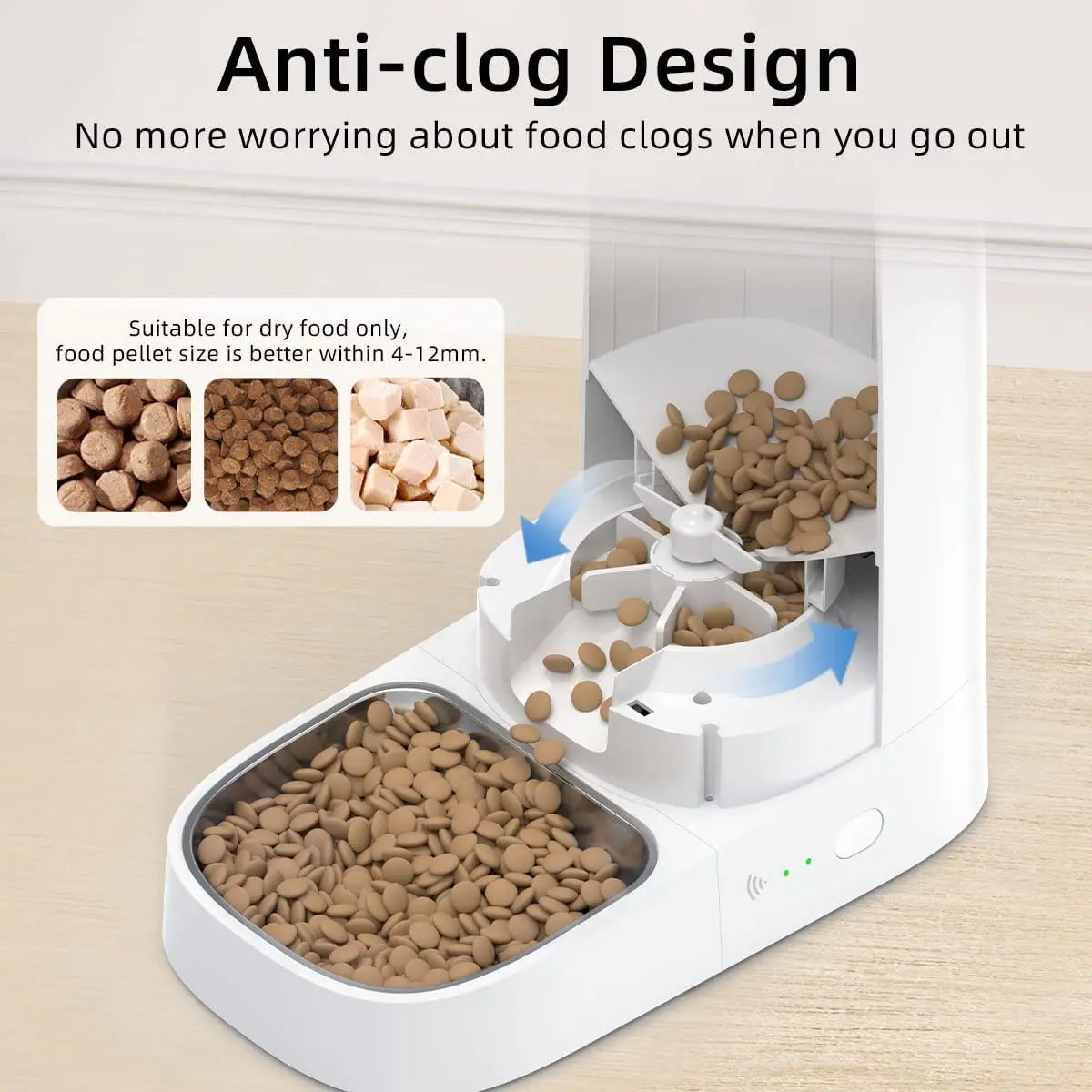 ROJECO Smart Wi-Fi Automatic Pet Feeder