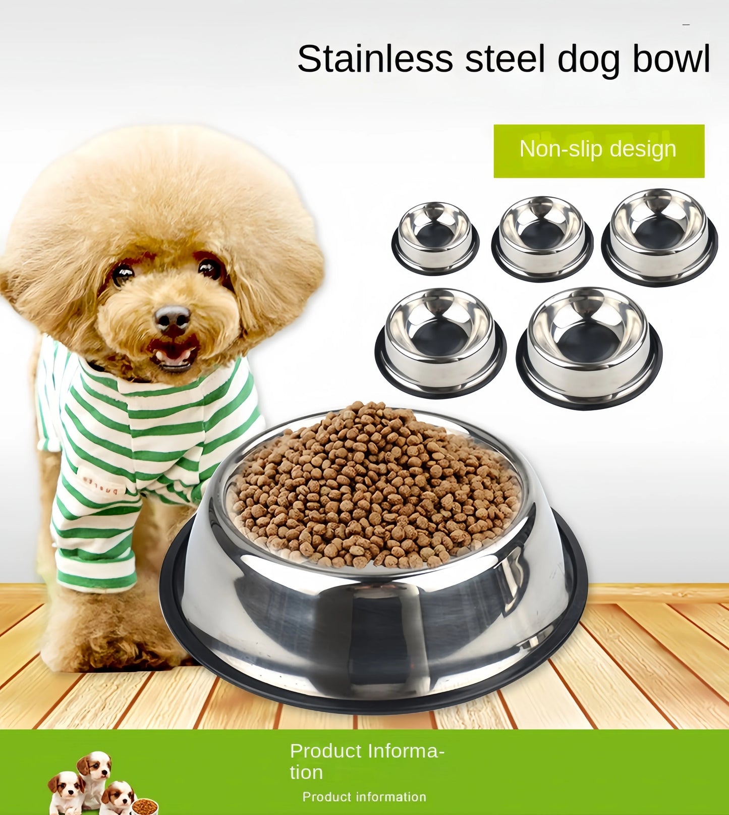 Premium Stainless Steel Pet Bowl (6 Sizes)