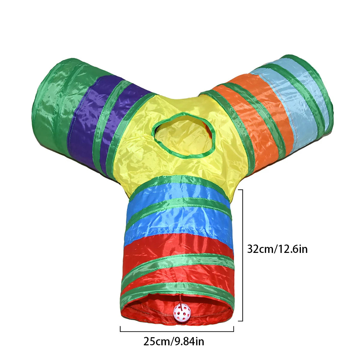 Collapsible Interactive Cat Play Tunnel