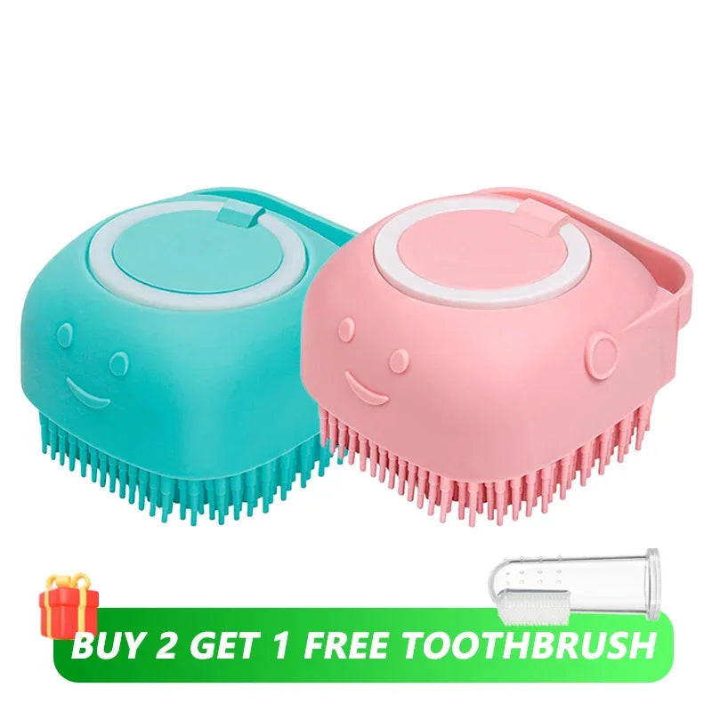 2-in-1 Bath Brush with Shampoo Dispenser