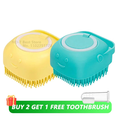 2-in-1 Bath Brush with Shampoo Dispenser