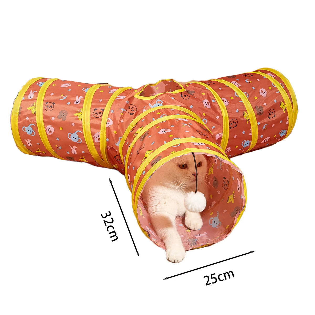 Collapsible Interactive Cat Play Tunnel