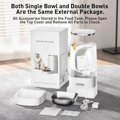 ROJECO Smart Wi-Fi Automatic Pet Feeder