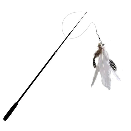Telescopic Interactive Cat Teaser Wand (1.8m)