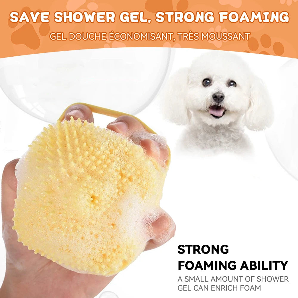 2-in-1 Bath Brush with Shampoo Dispenser