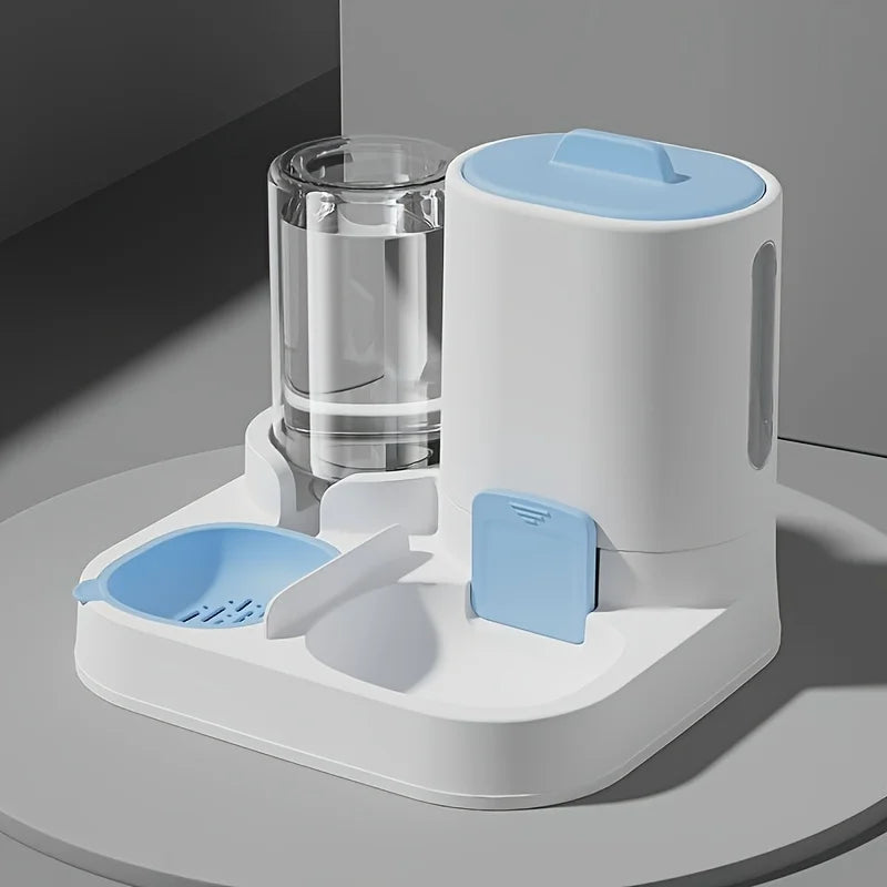 2-in-1 Automatic Gravity Pet Feeder & Waterer