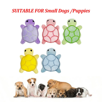 Mini Plush Turtle Puppy Teether