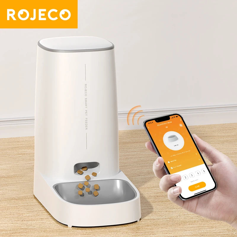 ROJECO Smart Wi-Fi Automatic Pet Feeder