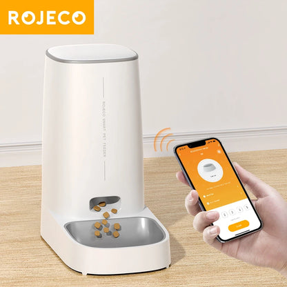 ROJECO Smart Wi-Fi Automatic Pet Feeder