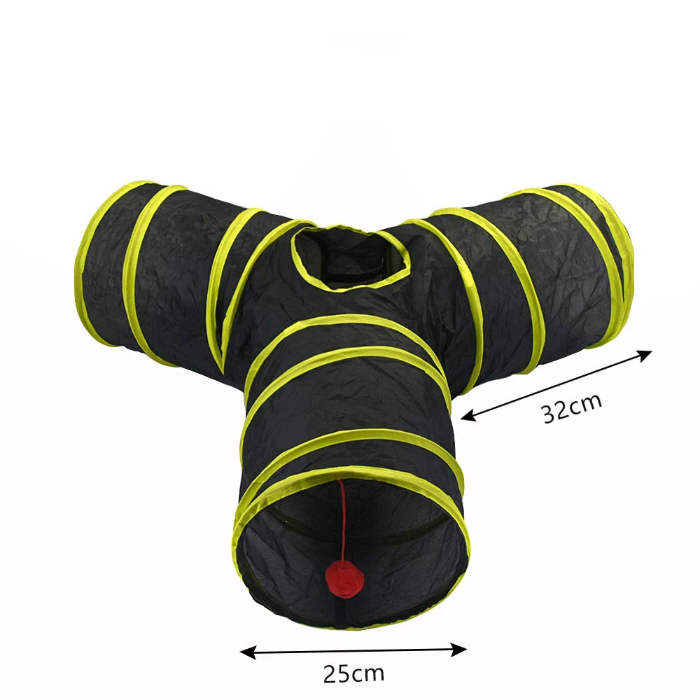 Collapsible Interactive Cat Play Tunnel
