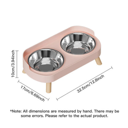 "Dopamine Pet" Colourful Double Feeder