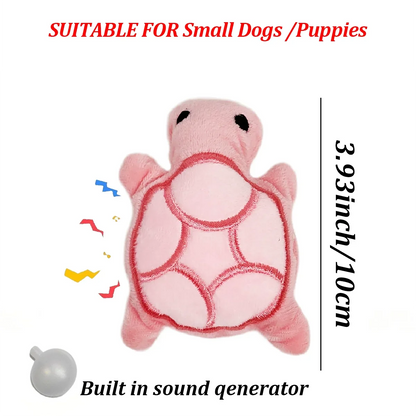 Mini Plush Turtle Puppy Teether
