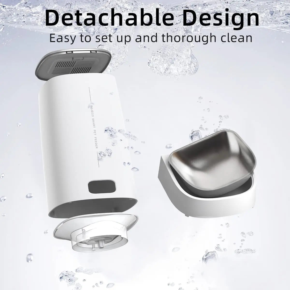 ROJECO Smart Wi-Fi Automatic Pet Feeder