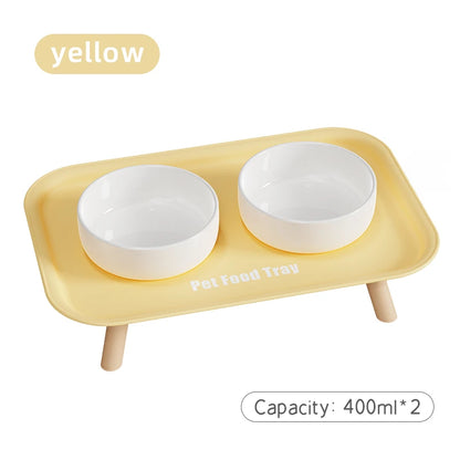 "Dopamine Pet" Colourful Double Feeder