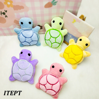 Mini Plush Turtle Puppy Teether