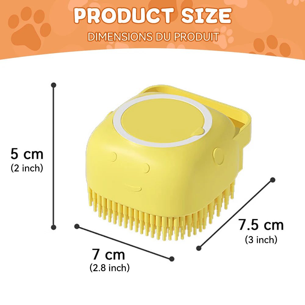 2-in-1 Bath Brush with Shampoo Dispenser