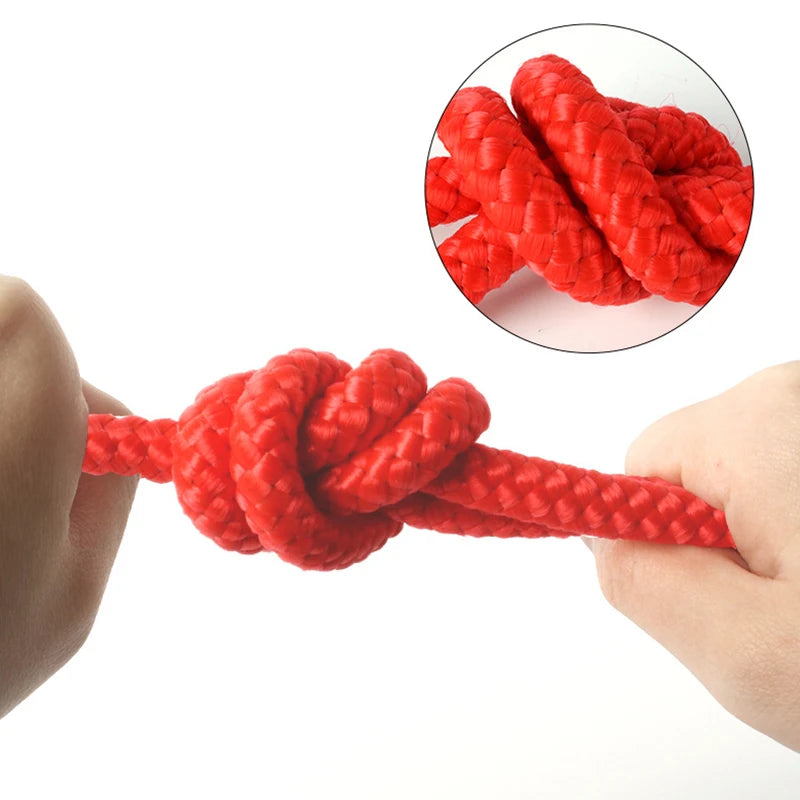 Indestructible Rubber & Rope Dental Ball