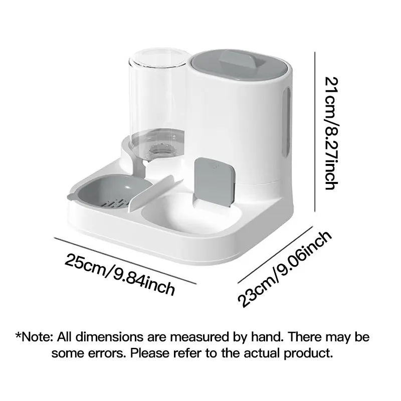 2-in-1 Automatic Gravity Pet Feeder & Waterer