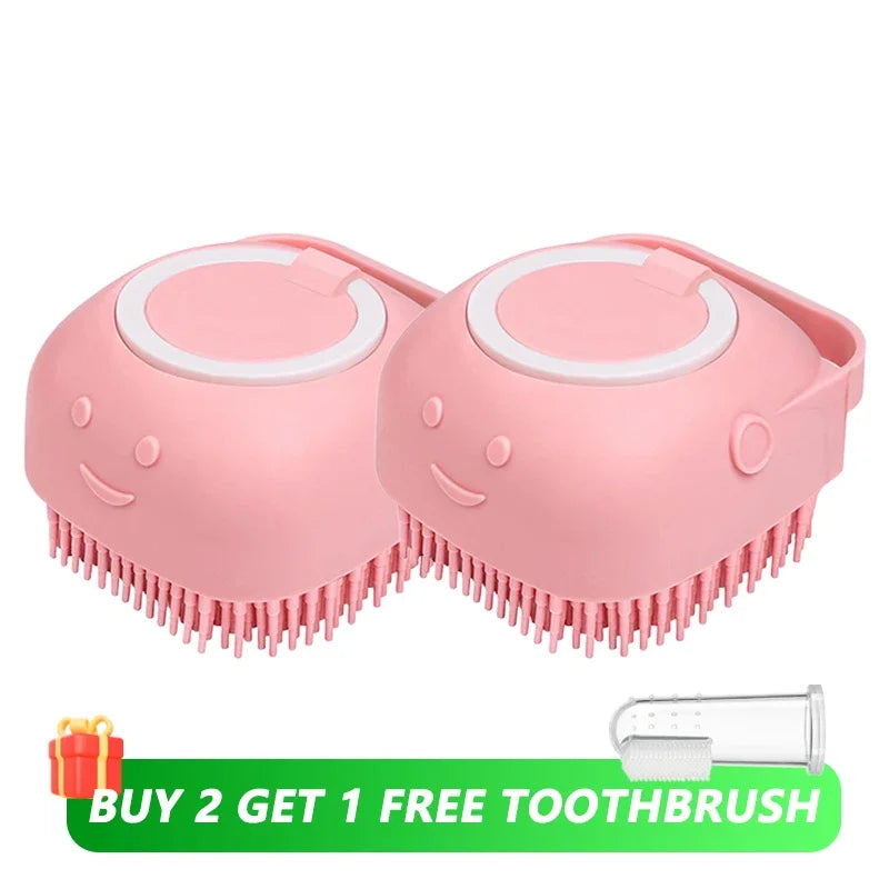 2-in-1 Bath Brush with Shampoo Dispenser